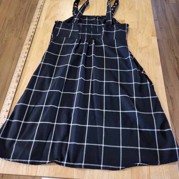 Hot Topic Black Strap Mini Dress Sleeveless Silver Buckle Stretch Small - Picture 14 of 14